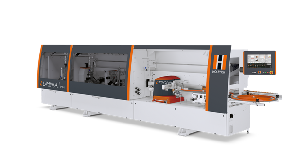 Kantenanleimmaschine HOLZHER LUMINA 1594 - Nullfuge mit NIR-Modul Kantenanleimer Holzher Lumina industry 1594 für perfekte Nullfugen