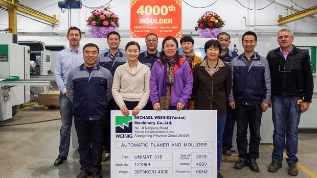 WEINIG Yantai: Wyprodukowaliśmy już 4000 strugarek czterostronnych