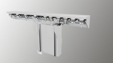 Mit 14 Werkzeugplätzen ist der Standard Linear-Werkzeugwechsler gut bestückt. Mit 14 Werkzeugplätzen ist der Standard Linear-Werkzeugwechsler gut bestückt.