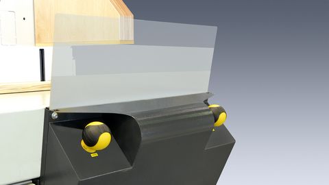Pneumatisch absenkbares Schutzschild pneumatisches Schutzschild