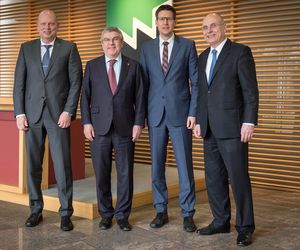 Photo from left to right: Gregor Baumbusch, Dr. Thomas Bach, Dr. Mario Kordt and Gerald Schmidt